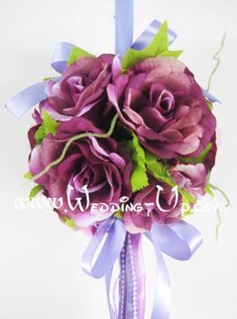 flower ball สีม่วง